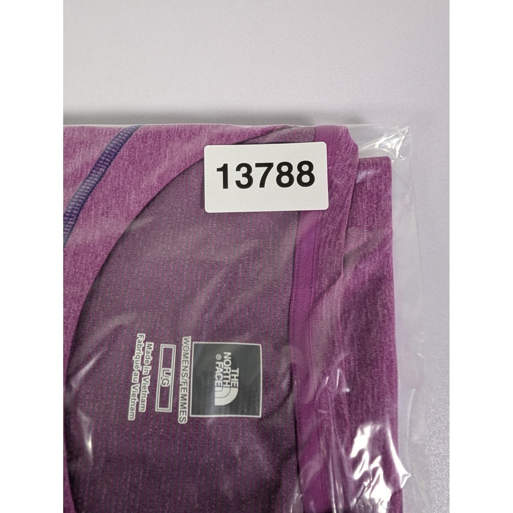 The North Face Shirt Womens Large‎ Purple FlashDry Short Sleeve Athletic Running - Picture 11 of 11